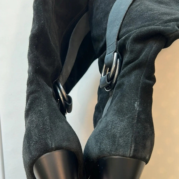 Tapeet - lug sole, suede knee high boots, buckle detail, 37 - Picture 14 of 14